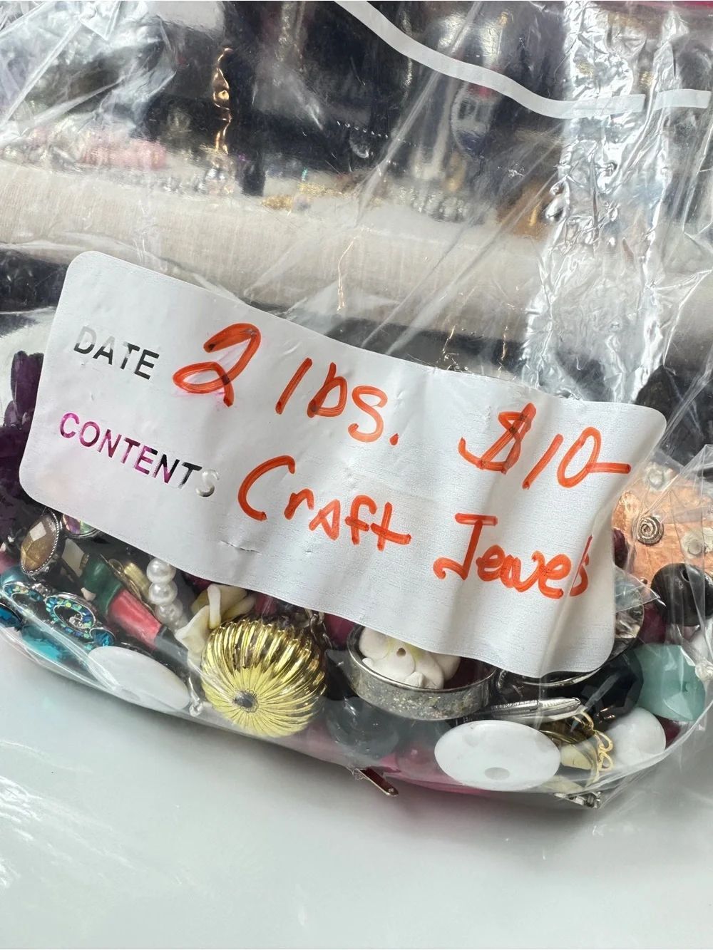 2 Pound Bag of Mixed Craft Jewelry Findings To Vintage & Modern